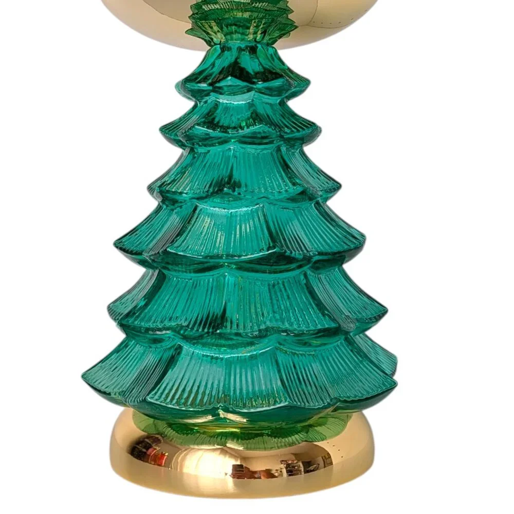 Bath and Body Works Light Up Illuminated Christmas Tree 3 Wick Candle Holder - Picture 3 of 5